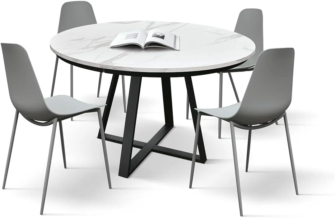 Tavolo con 2 allunghe da 40 cm