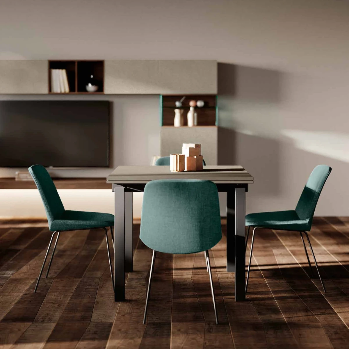 tavolo argilla quadrato