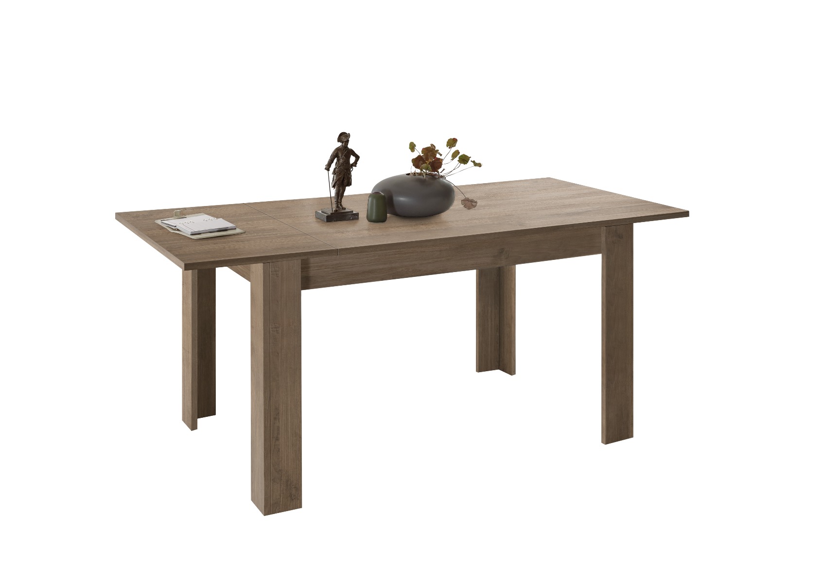 Offerta tavolo moderno in finitura Mercure, allungabile