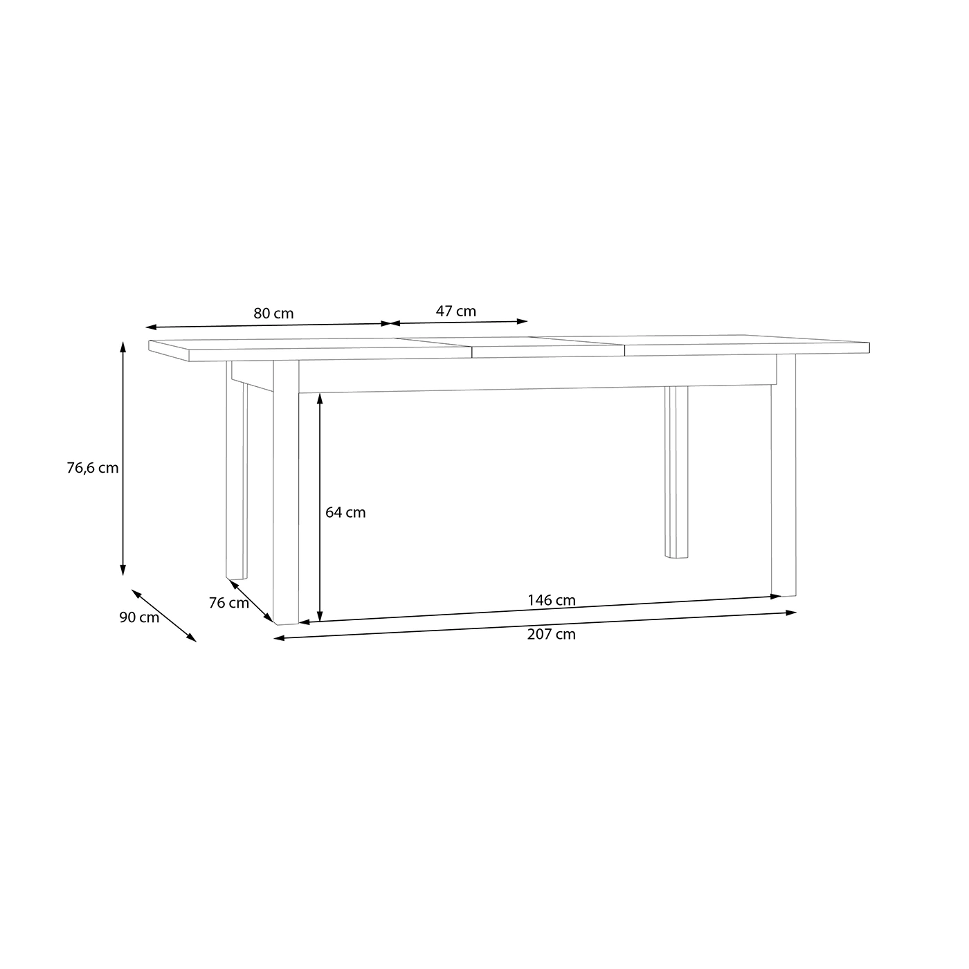 tavolo scontato finitura nero