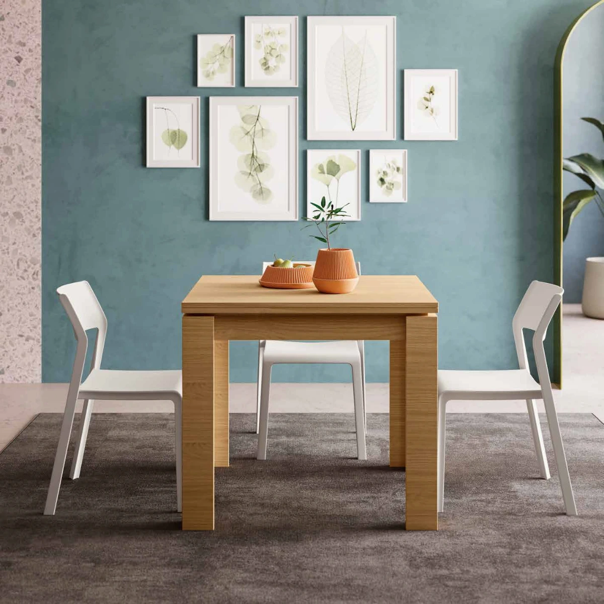 tavolo a libro quadrato