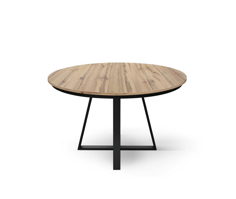 tavolo con base in metallo nero 