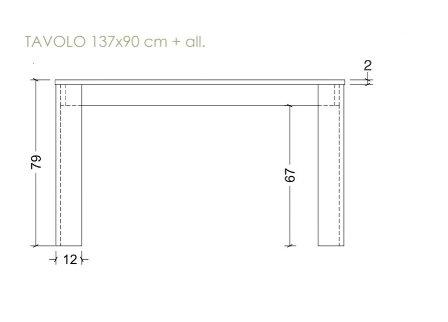 tavolo cadiz e bianco lucido