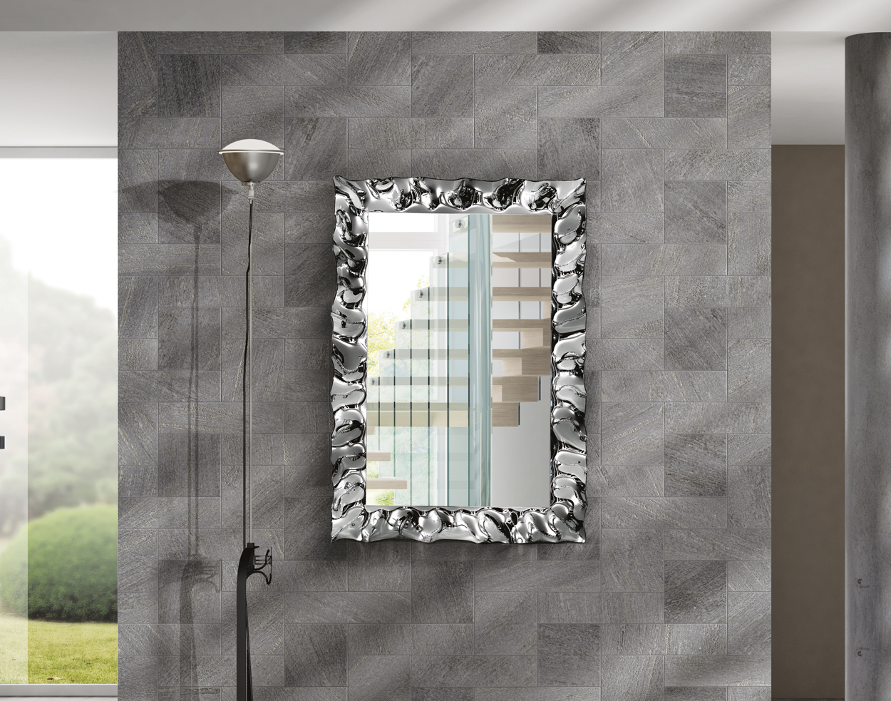 SPECCHIERA ARGENTO  70X100