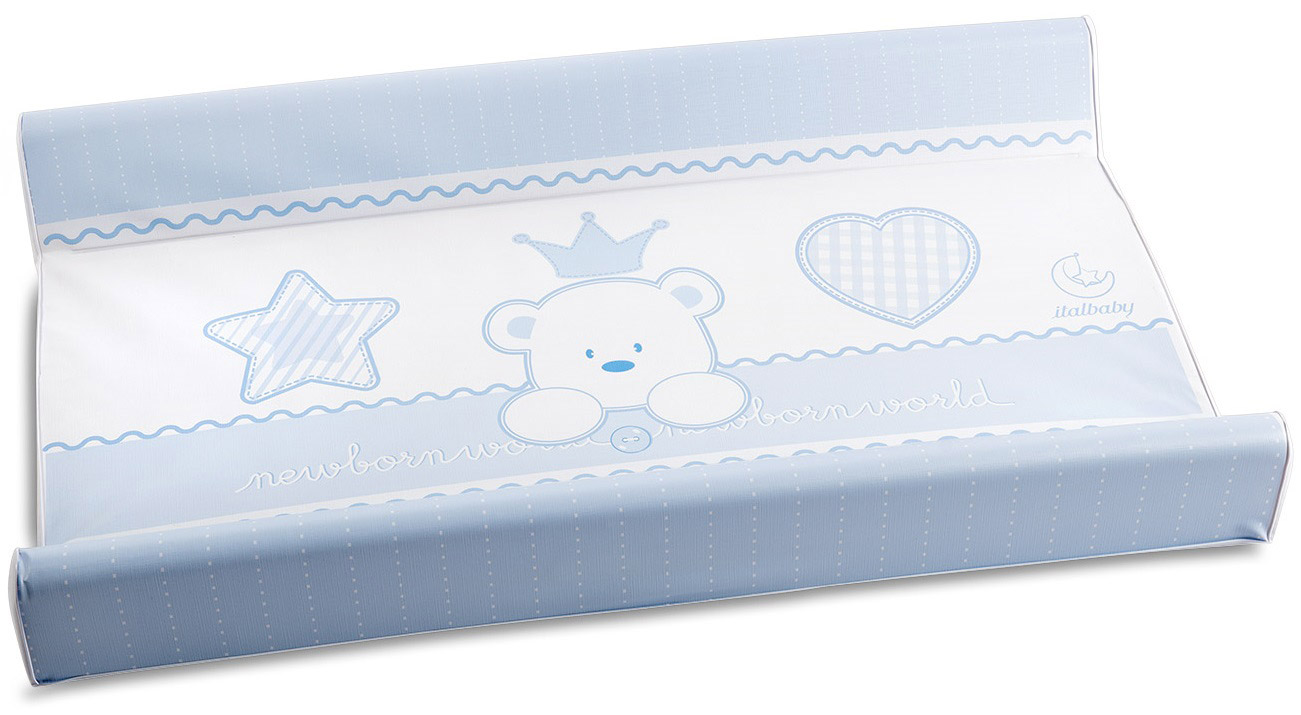 Culla moderna Baloo con ruote, finitura Choco con decori