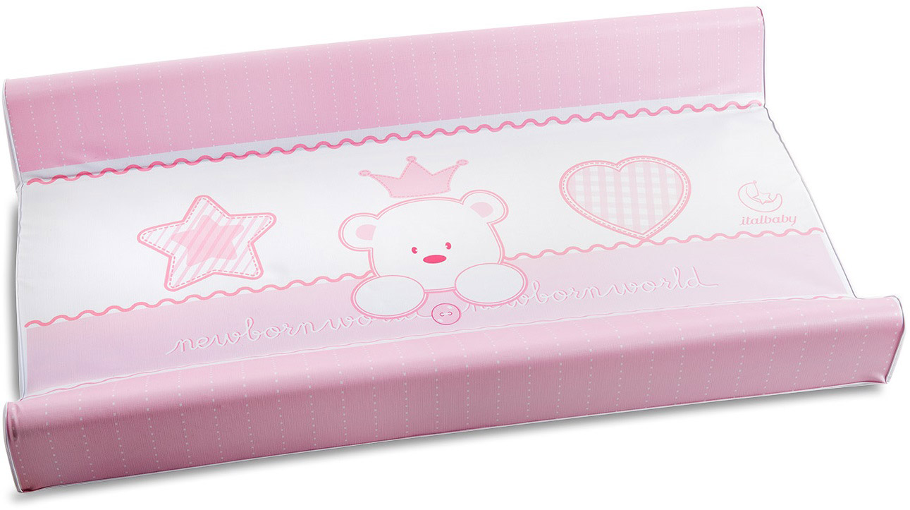 Culla moderna Baloo con ruote, finitura Choco con decori