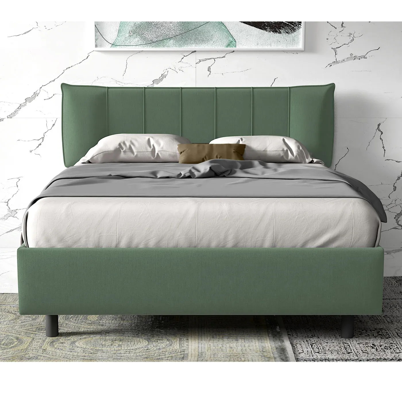 camera bronzo e verde