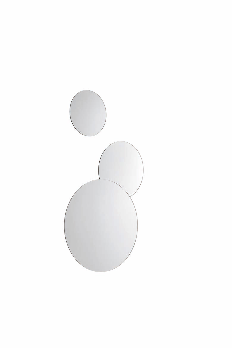 Set composto da 3 eleganti specchi moderni, Made in Italy