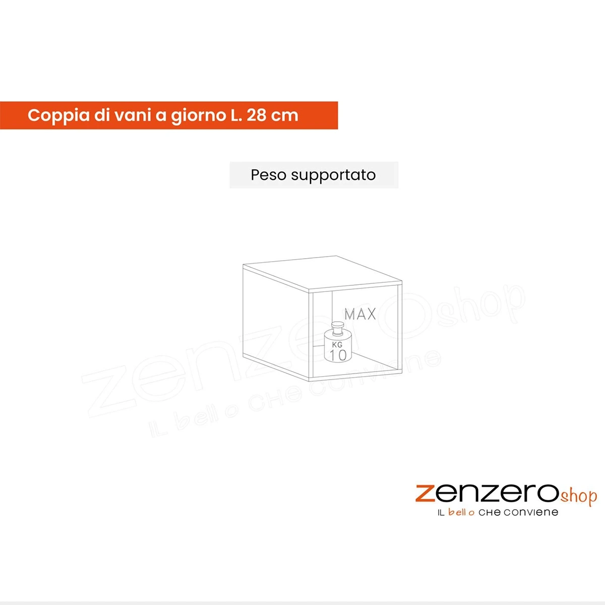 Acquista ora Parete attrezzata 276x30x210 h cm, Ardesia, Gesso e Piombo, collezione Logica