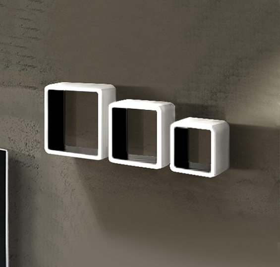 3 Vani a giorno in finitura bianco e nero