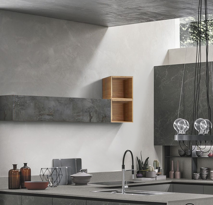 Vano a giorno per cucina, Noce stelvio