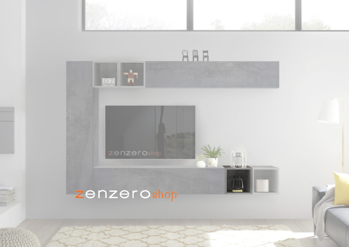 Vano a giorno in finitura Beton