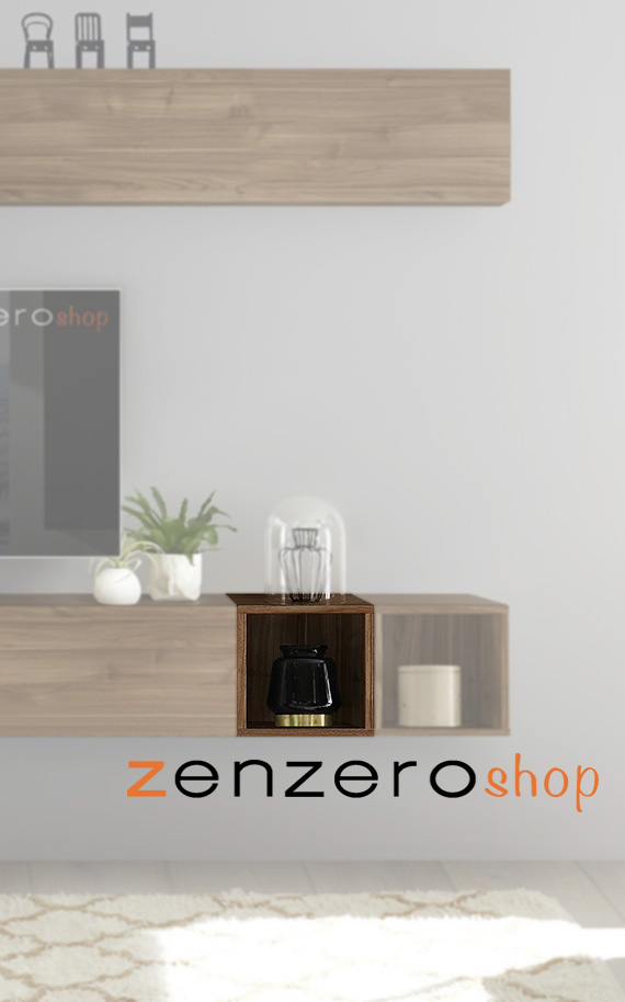 Vano a giorno in finitura Noce Dark