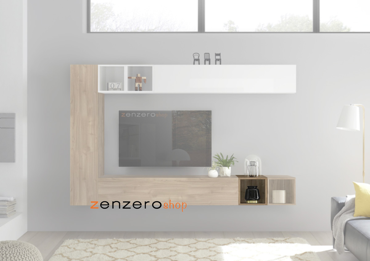 Vano a giorno in finitura Noce Stelvio