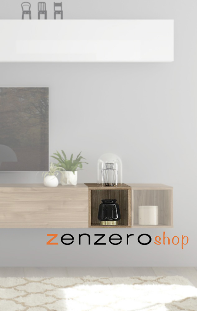 Vano a giorno in finitura Noce Stelvio