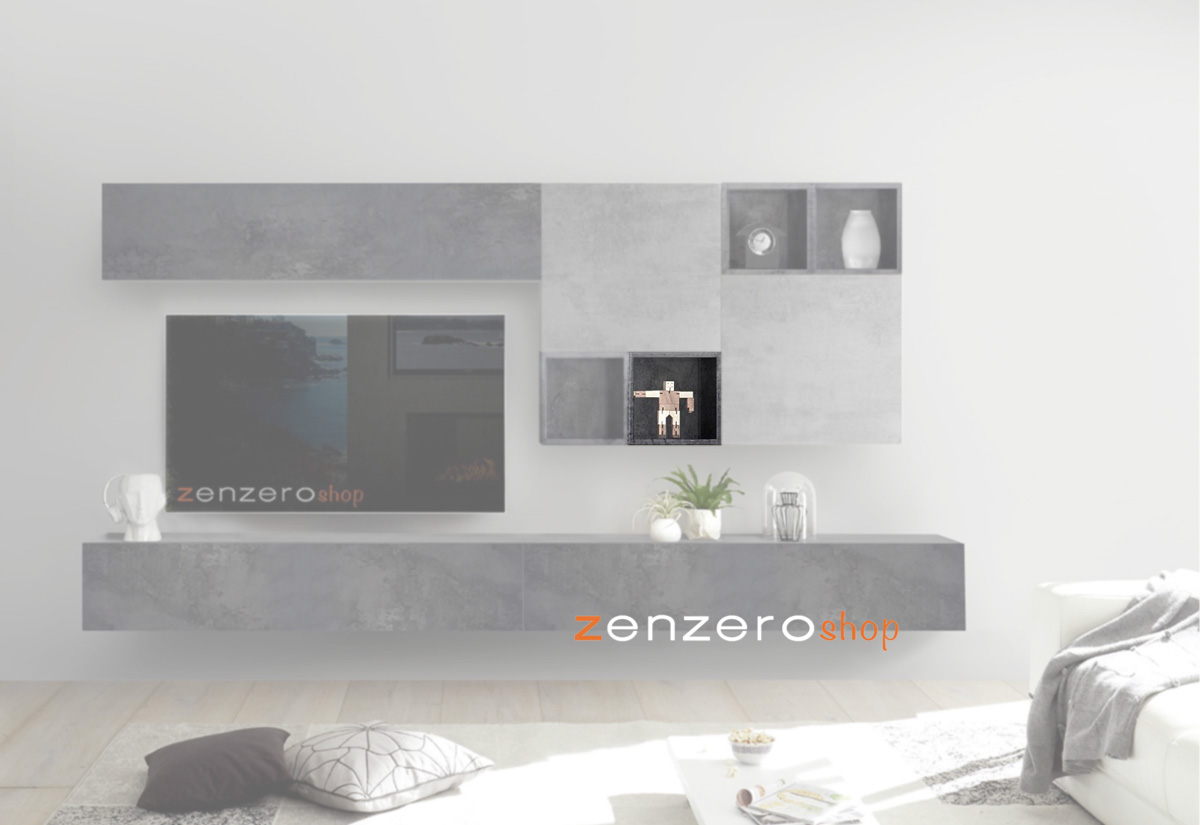 Vano a giorno in finitura Ossido