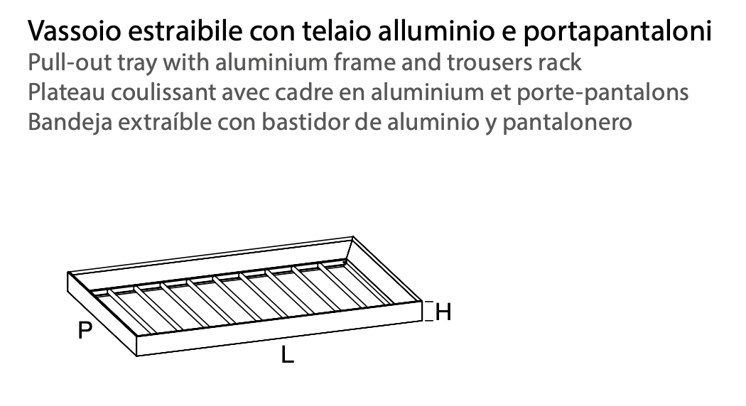 Armadio 3 ante scorrevole, laccato, L.286 H.256