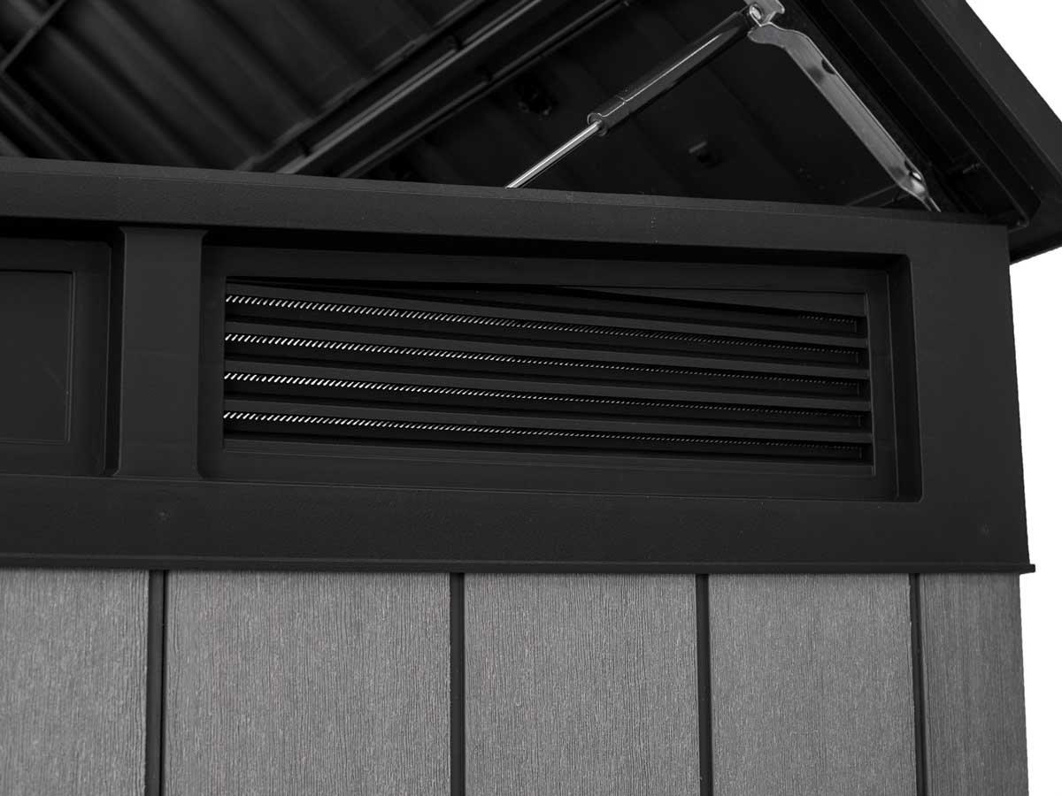 Baule da esterno Quercia, porta attrezzi per giardino, capacità 2020L