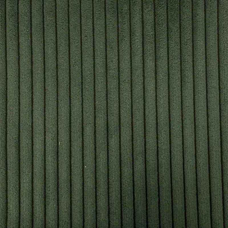 Letto matrimoniale Armonia, velluto a coste Verde foresta, 160x195