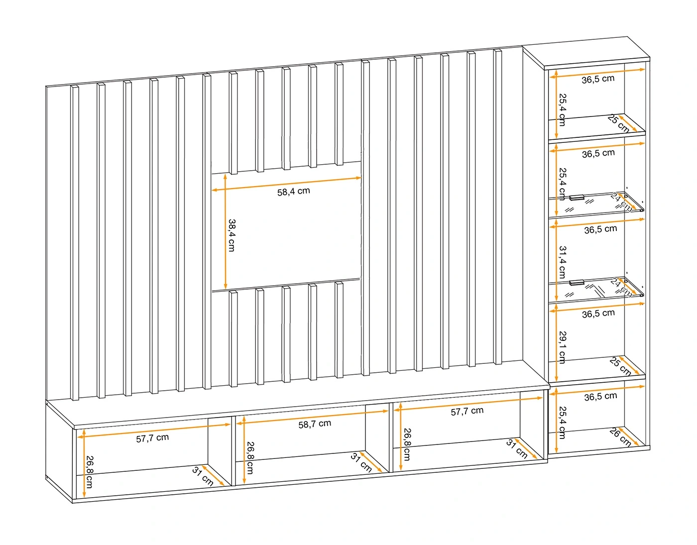parete attrezzata in promozione