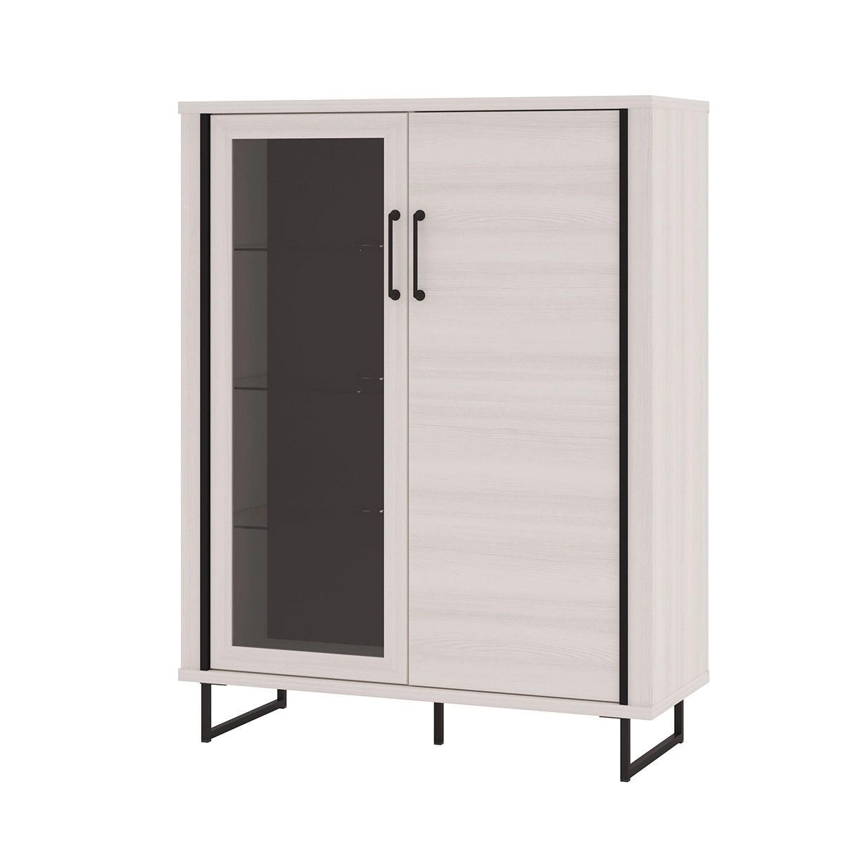 vetrina bassa industry bianca