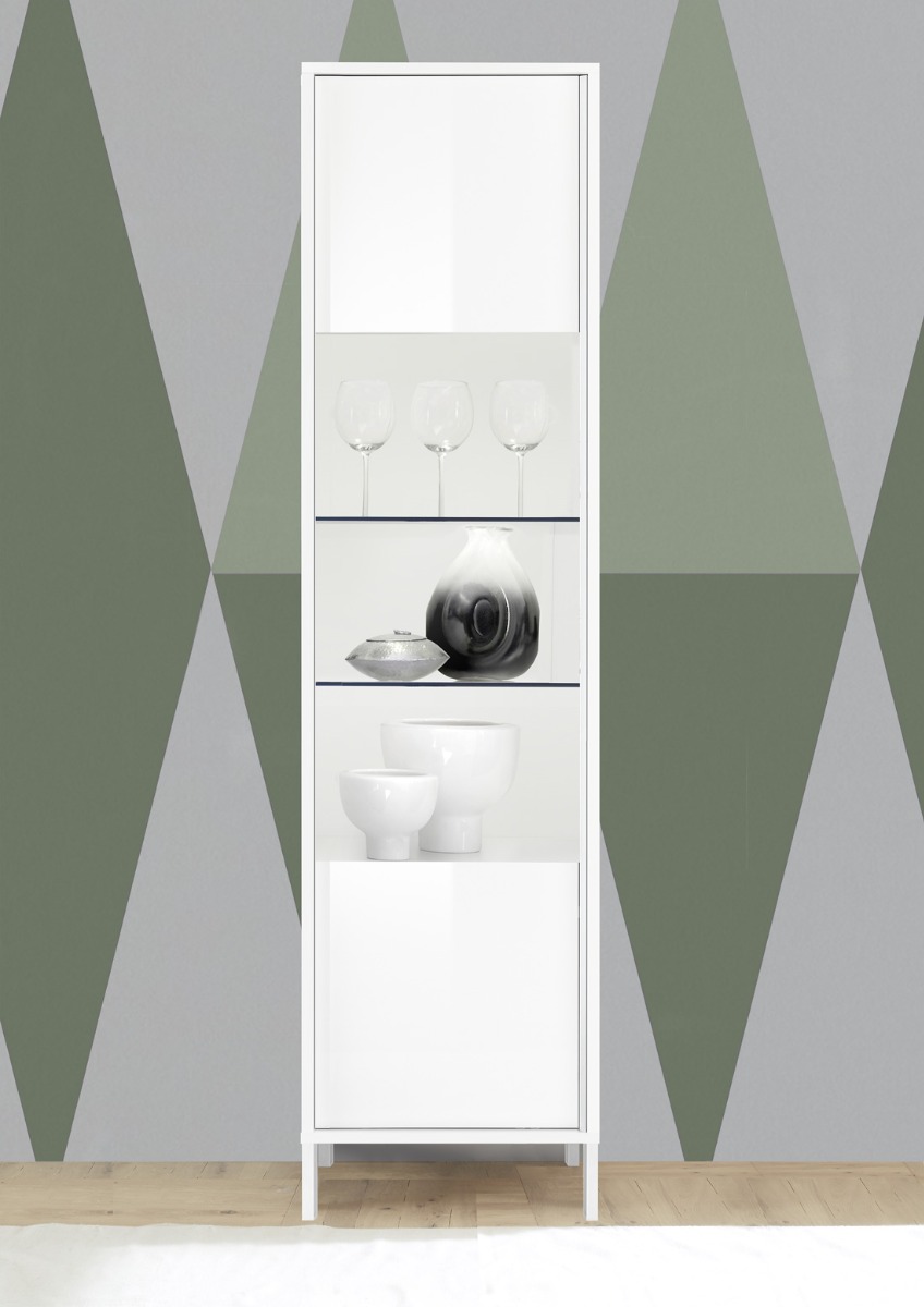 Vetrina 1 anta, stile moderno