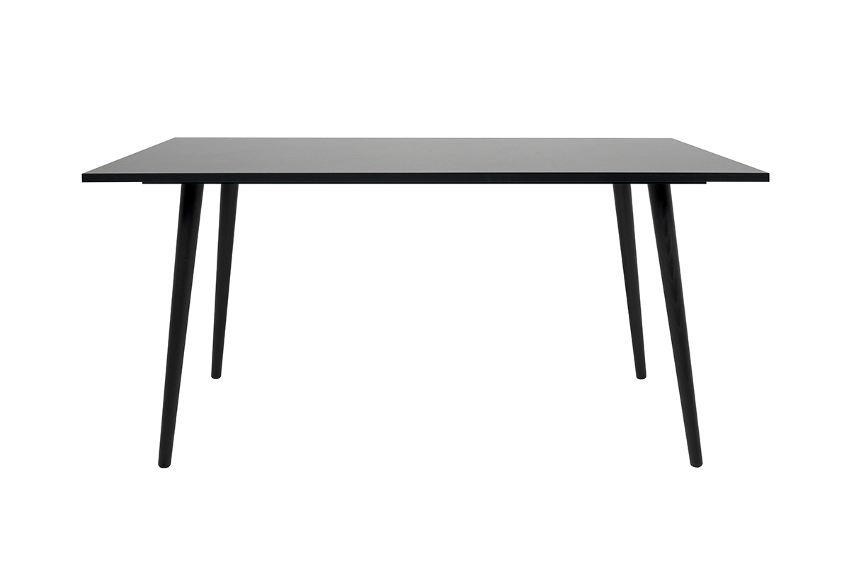 Soggiorno completo  Arendal in finitura Nero opaco con dettagli Oro