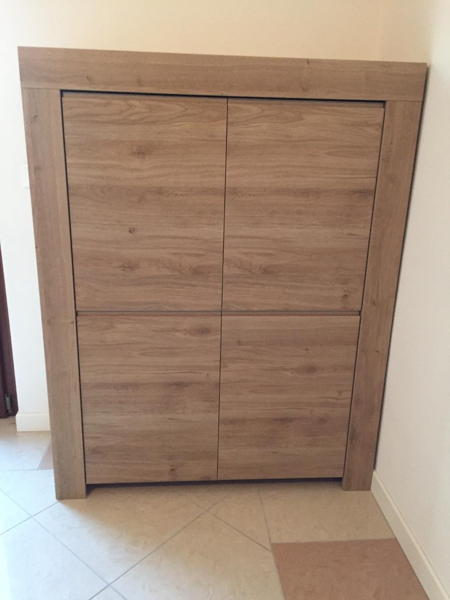 Credenza alta Rovere Cadiz con maniglia a gola