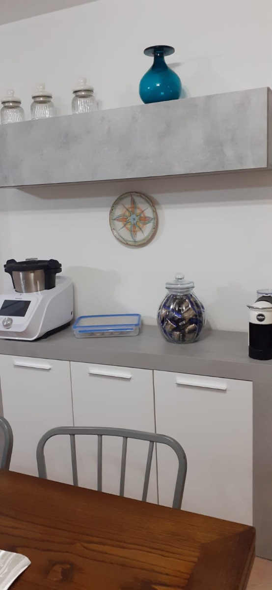 Credenza Bianco opaco con 3 ante cemento Zenzero Shop