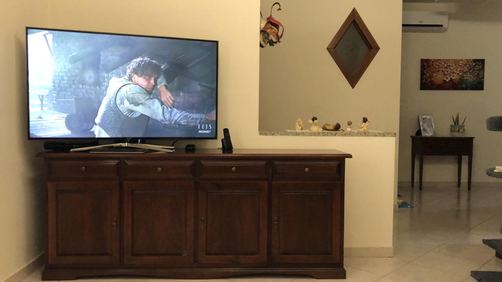 Credenza 4 porte e 4 cassetti, stile arte povera
