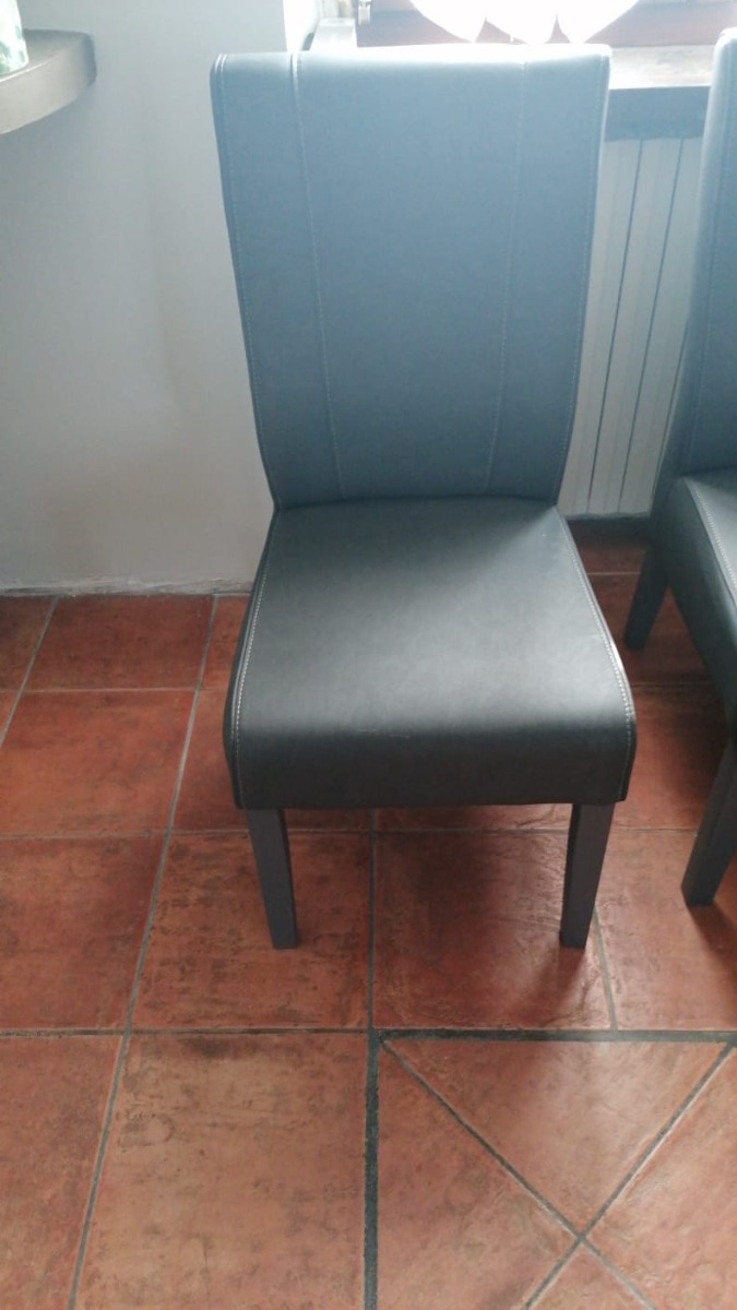 2 Sedie moderne in ecopelle Grigio