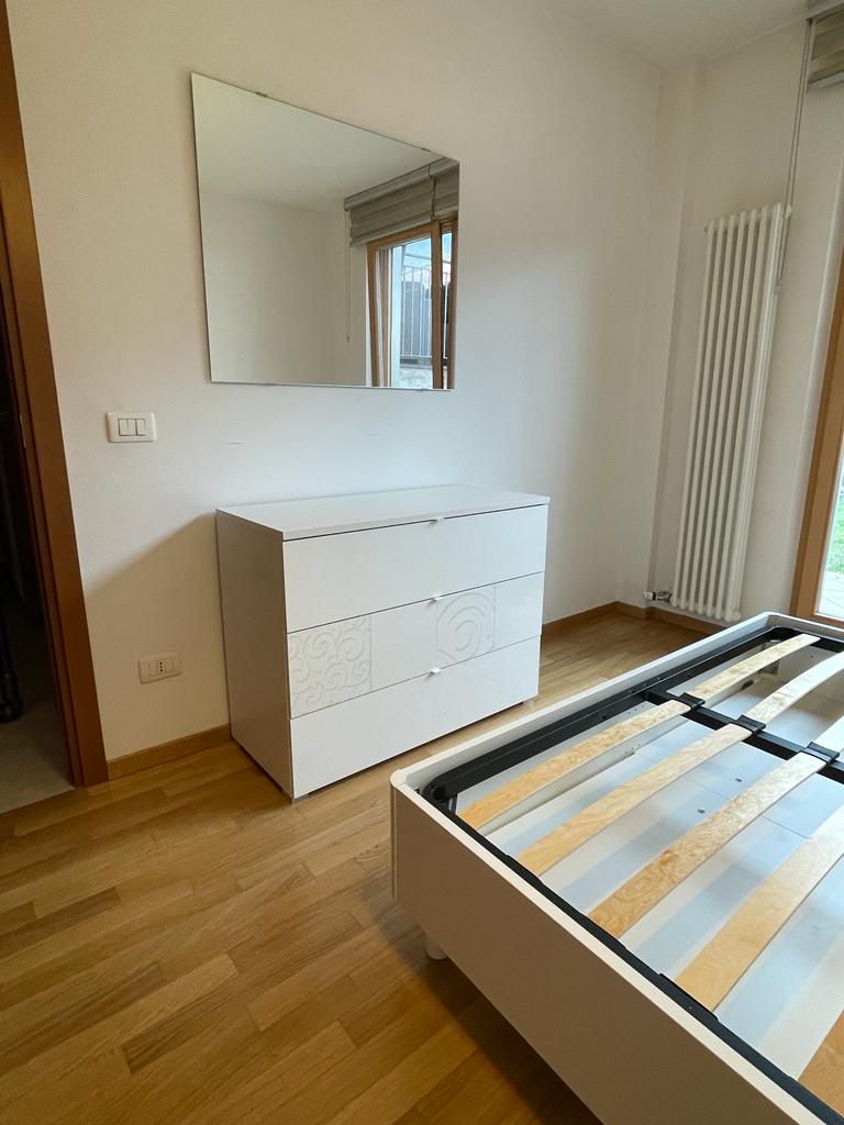 Moderna Camera da letto Bianco opaco Serigrafato, Made in Italy