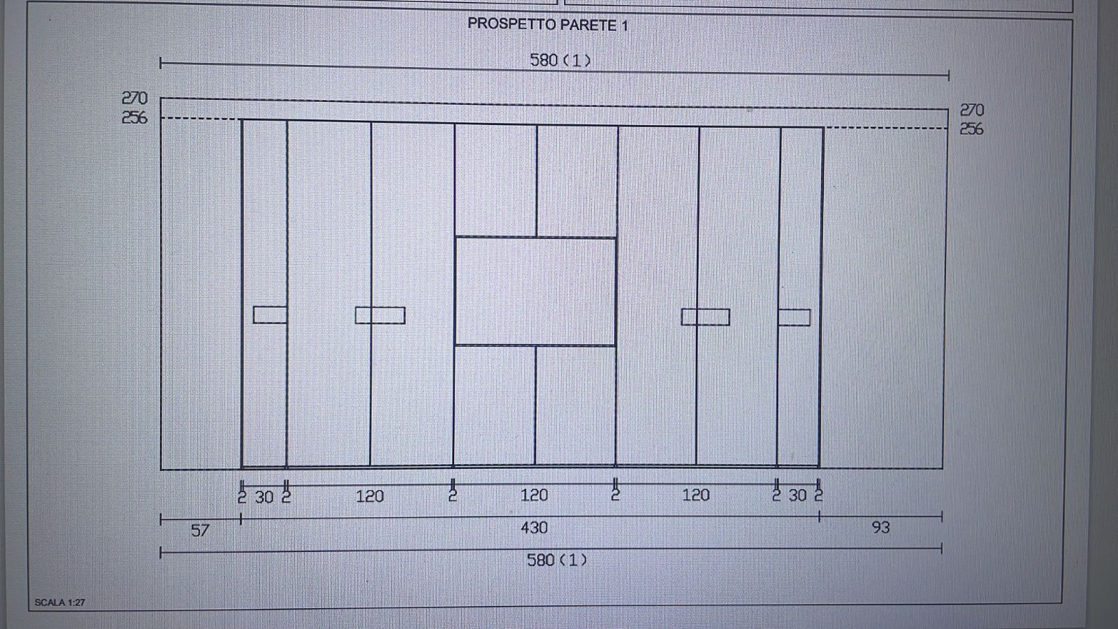 Armadio come da progetto inviato martedì alle 16.38 bianco altea e grigio cenere