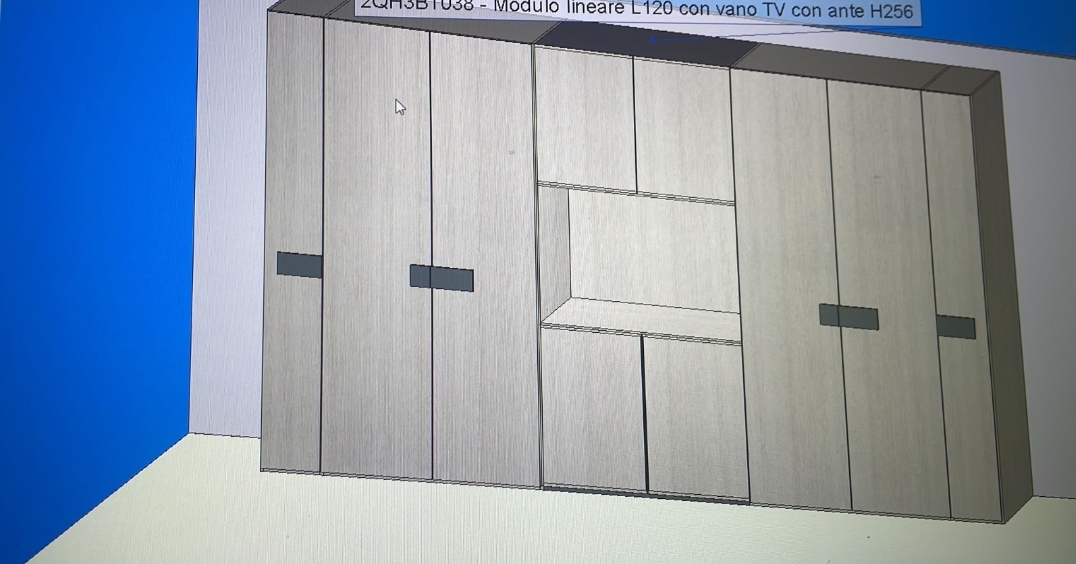 Armadio come da progetto inviato martedì alle 16.38 bianco altea e grigio cenere