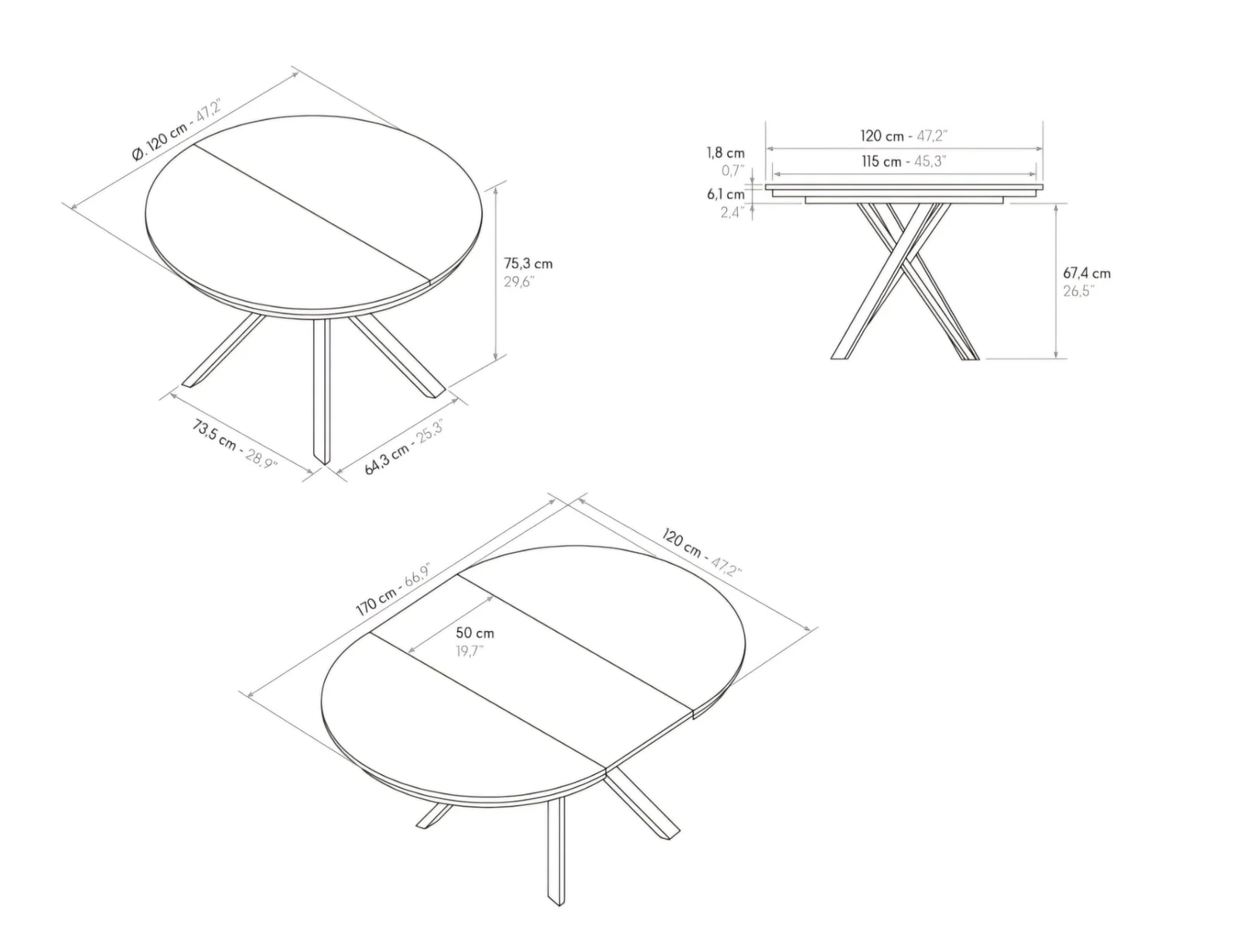 conveniente tavolo moderno
