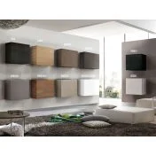 Cubo sospeso 55 x 55 cm disponibile in diverse finiture, Made in Italy 