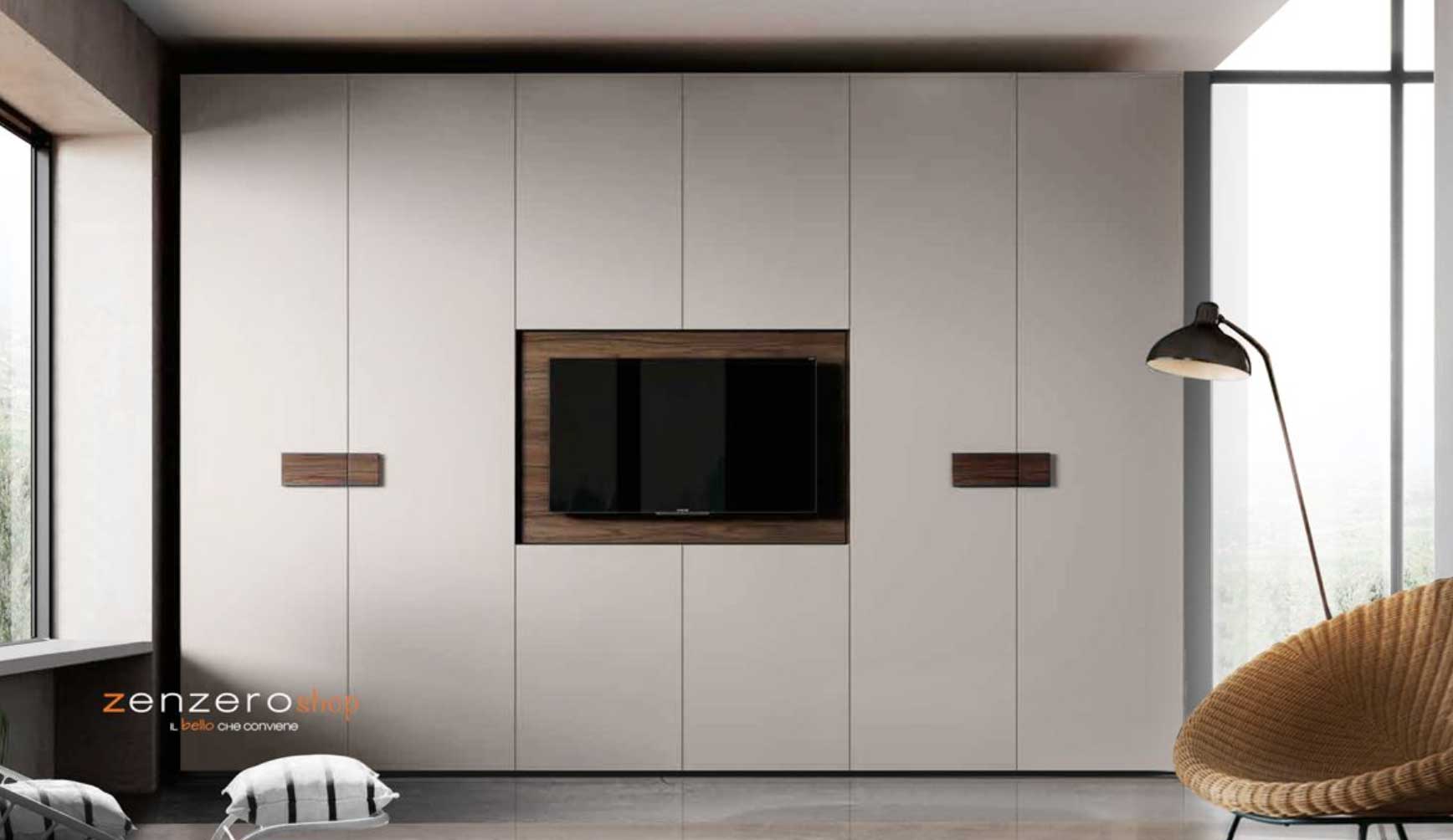Armadio con vano tv pronta consegna