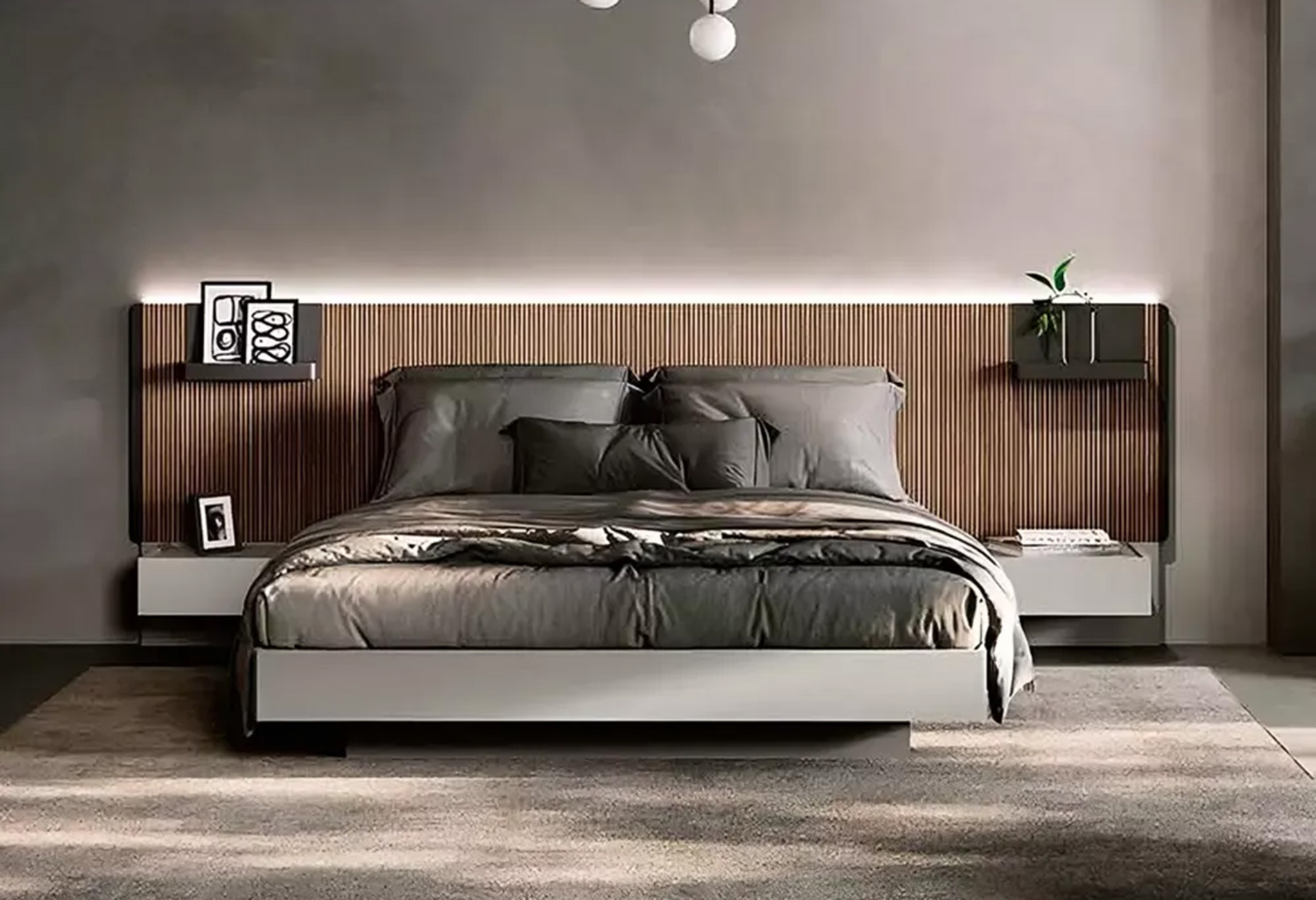 letto testiera cannettata