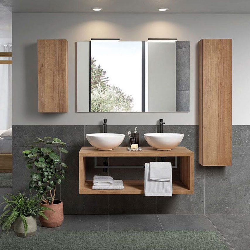 bagno sospeso rovere