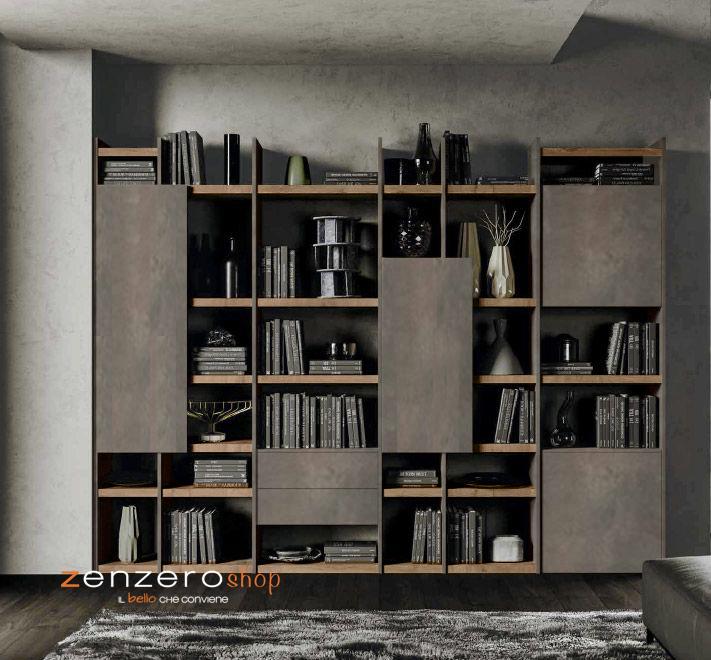 Resistente e Durevole Ecologica Risparmio di Spazio Studio o Ufficio CHAO Libreria da scrivania modulare in Legno con prolunga per Libri Adatta per Soggiorno 